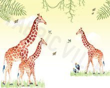 Load image into Gallery viewer, Watercolor Nature - Giraffes
