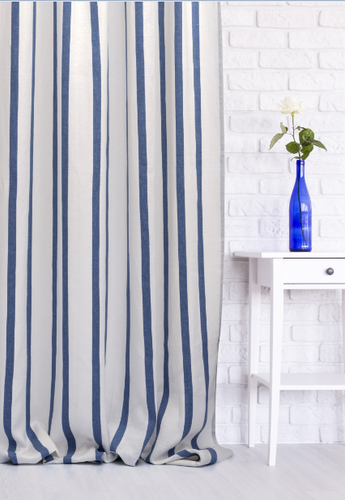 Striped Curtains with Stripes