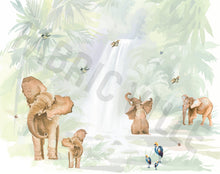 Load image into Gallery viewer, Watercolor Nature - Elephants
