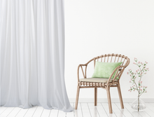 Load image into Gallery viewer, White Sheer Curtains - Curtains, Furniture Fabrics, Wallpaper
