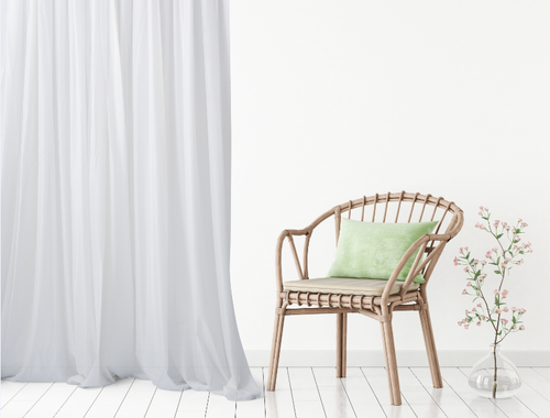 White Sheer Curtains - Curtains, Furniture Fabrics, Wallpaper