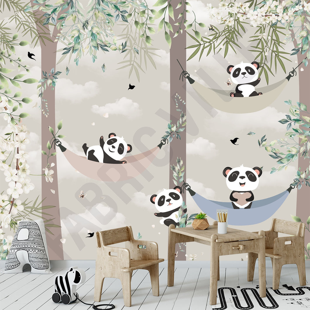 Panda on hammock